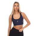 Navy - Side - Skins Womens-Ladies Series-3 Active Sports Bra