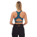 Teal - Back - Skins Womens-Ladies Series-3 Active Sports Bra