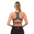 Charcoal - Back - Skins Womens-Ladies Series-3 Active Sports Bra