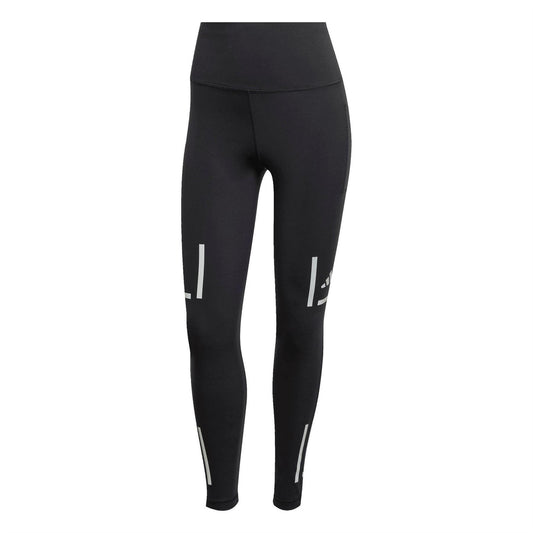 Black - Front - Adidas Womens-Ladies Running Tights