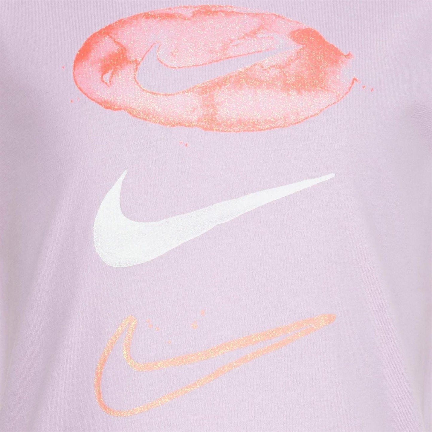 Purple - Side - Nike Girls Daze Pill Swoosh T-Shirt