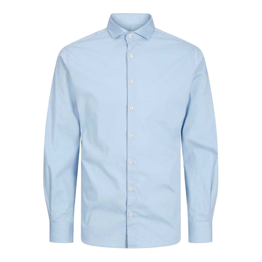 Cashmere Blue - Front - Jack And Jones Boys Regular Shirt
