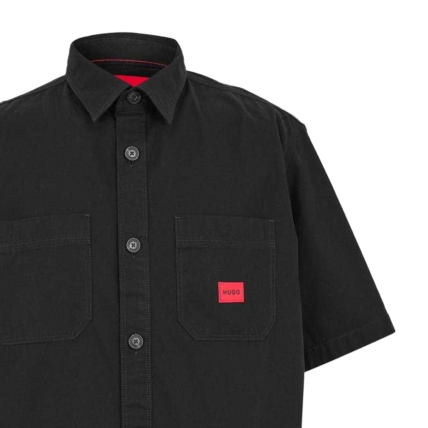 Black - Side - Hugo Mens Eratino Shirt