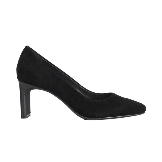 Black - Front - Dune London Womens-Ladies Begin Suede High Heel Court Shoes