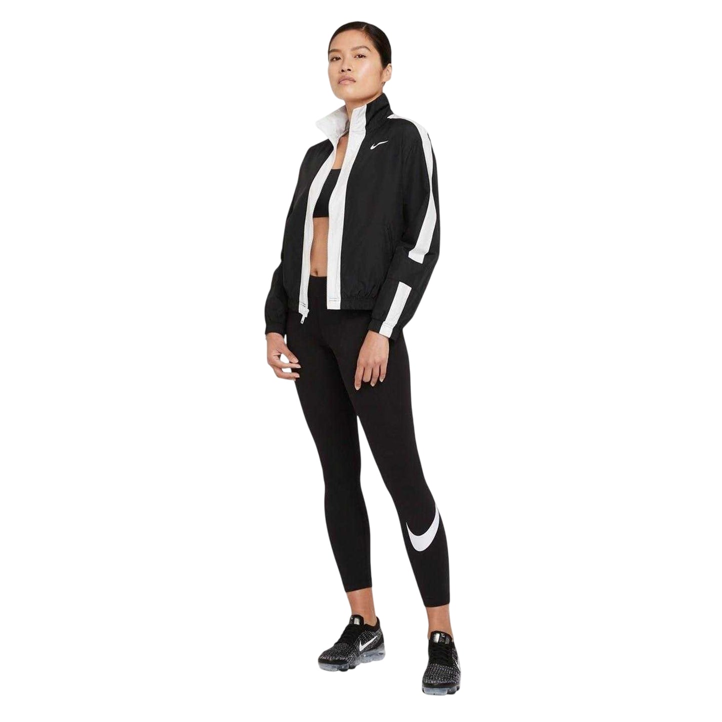 Black - Side - Nike Womens-Ladies Sport Leggings