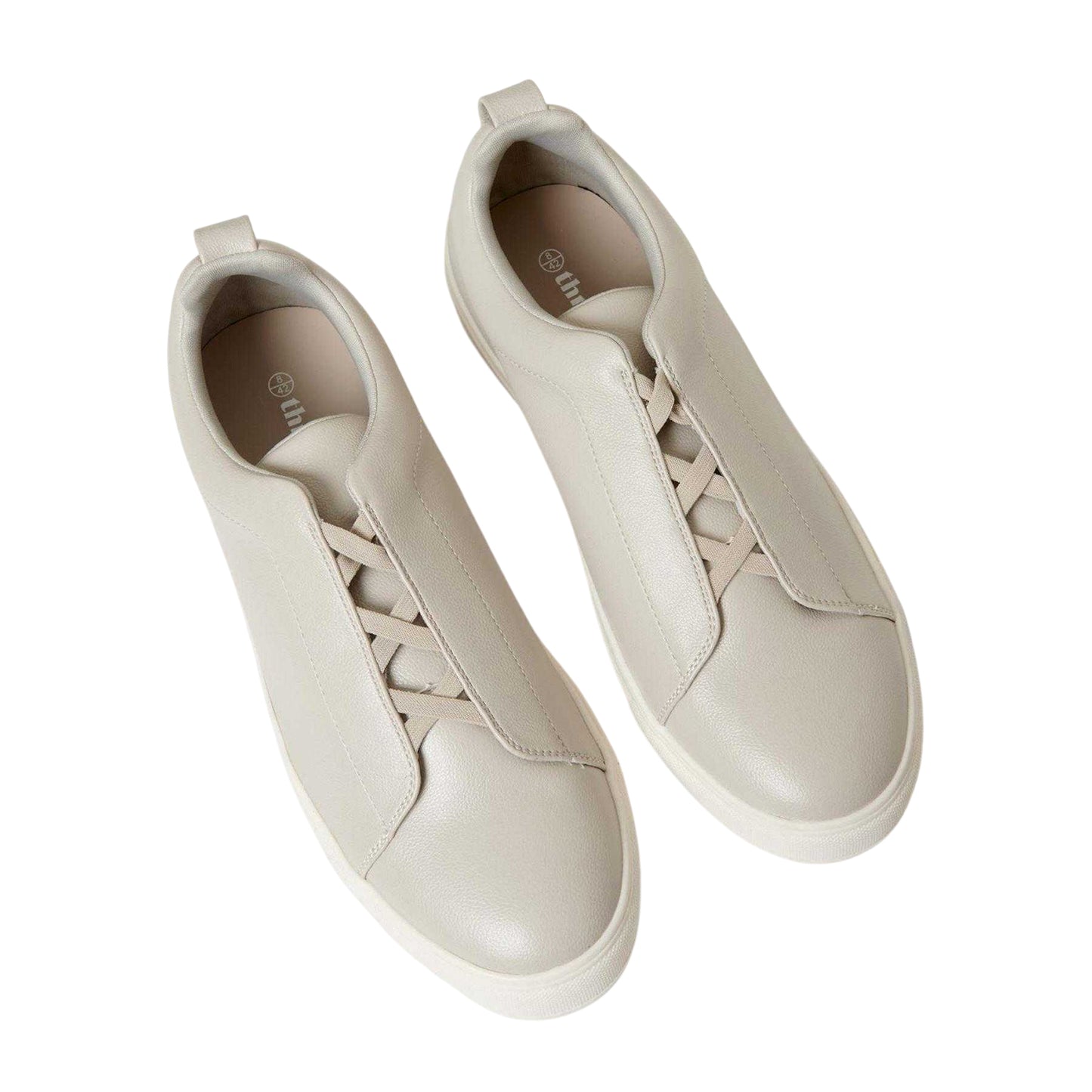 Grey - Side - Threadbare Womens-Ladies Acefield Criss-Cross Trainers