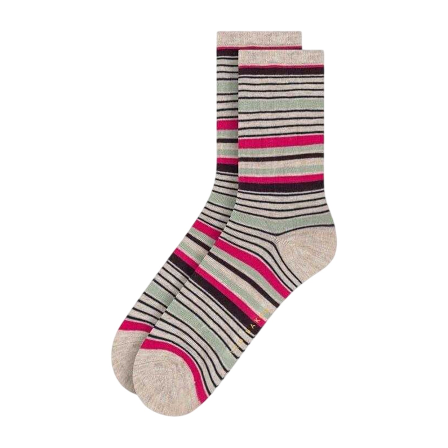 Black-Multicoloured - Lifestyle - Ted Baker Womens-Ladies Assorted Designs Crew Socks (Pack of 3)