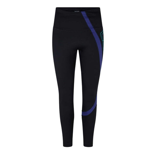Black Marl - Front - Reebok Womens-Ladies Les Mills Vector Leggings