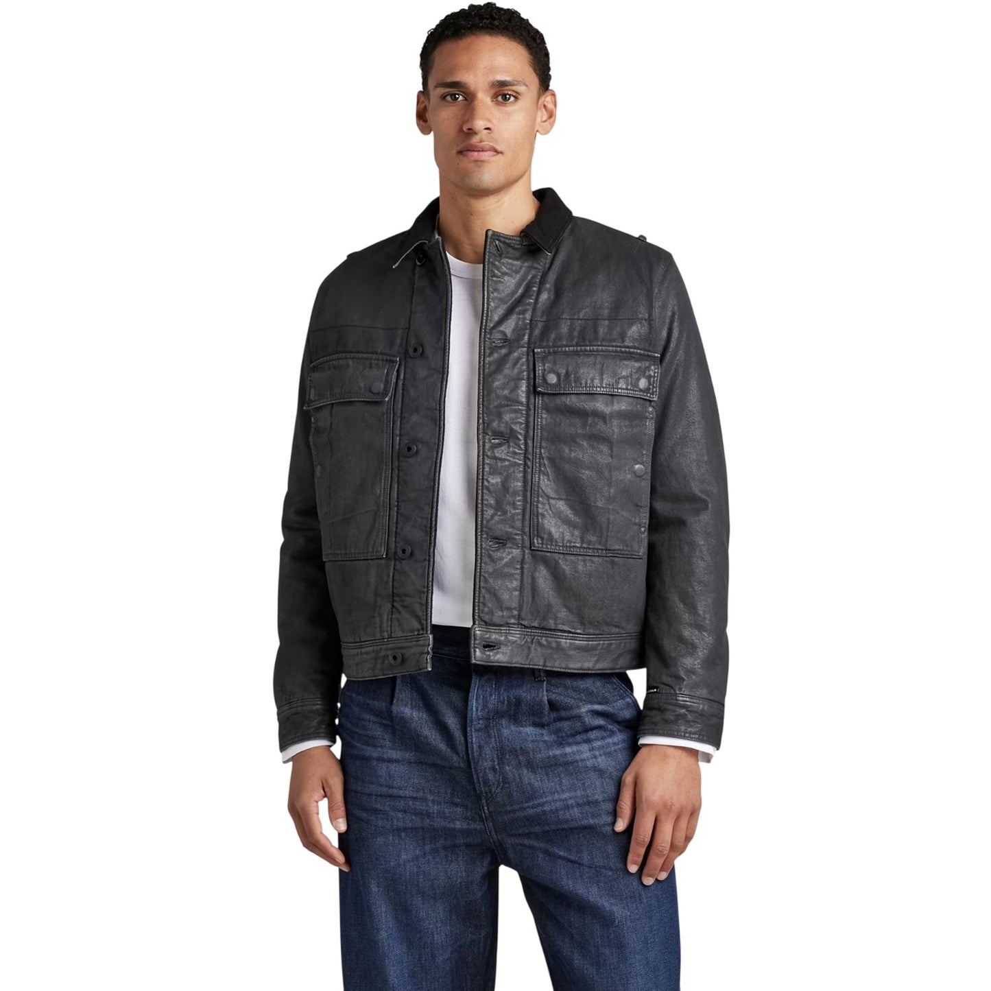 Magma - Pack Shot - G-Star Mens Logo Utility Jacket