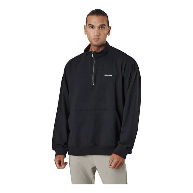Black - Side - Calvin Klein Mens Lounge Sweatshirt