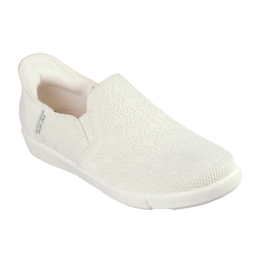 Off White - Front - Skechers Womens-Ladies Breezest Slip-on Trainers