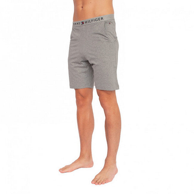 Grey - Lifestyle - Tommy Hilfiger Mens Jersey Lounge Shorts
