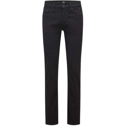 Black - Front - Boss Mens Denim Slim Jeans