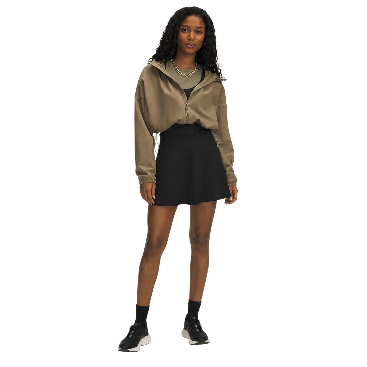Brown - Lifestyle - Under Armour Womens-Ladies Unstoppable Woven Hooded Jacket