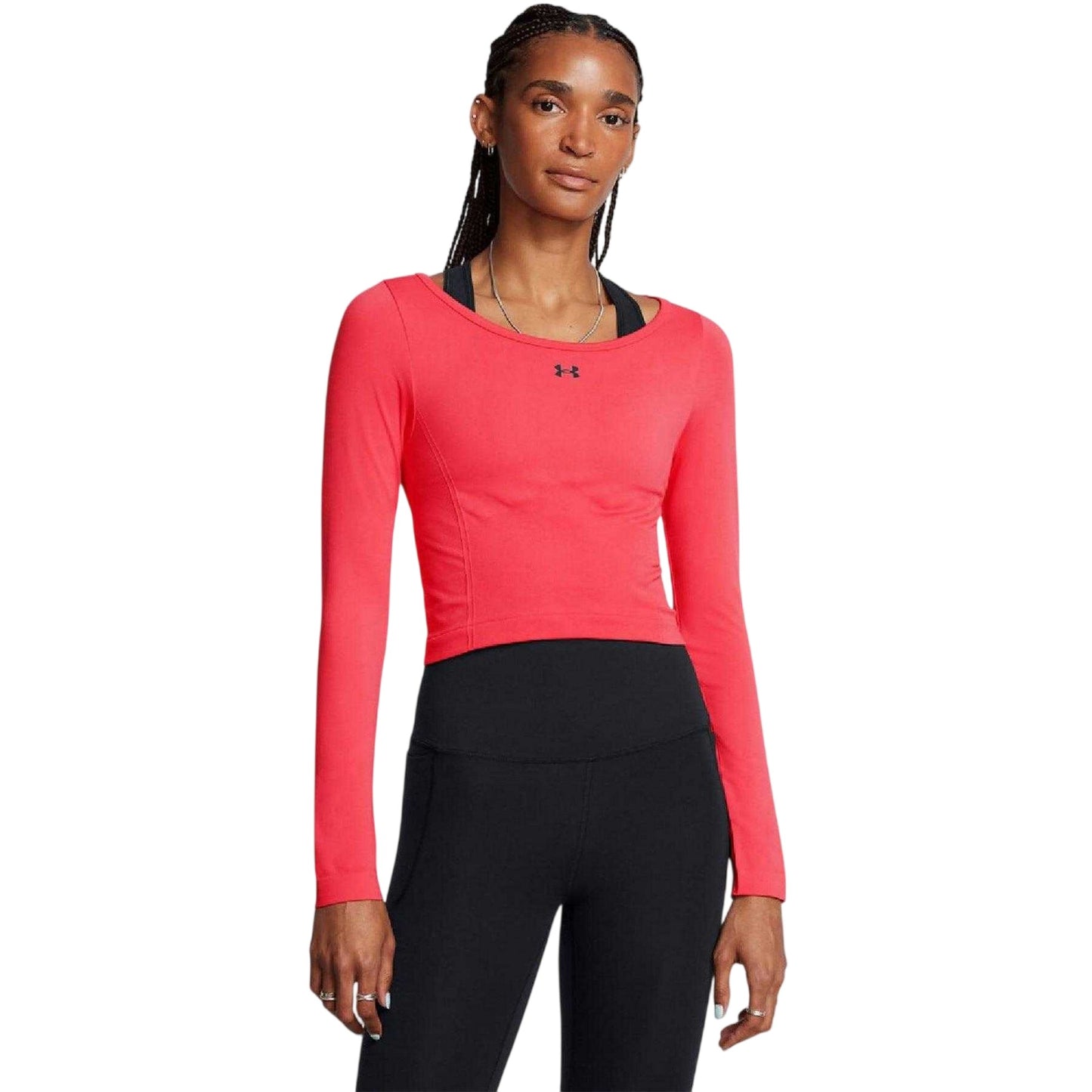 Red - Lifestyle - Under Armour Womens-Ladies Seamless Training Top