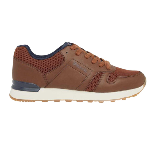 Tan - Front - Bench Mens Valence Lace Up Trainers