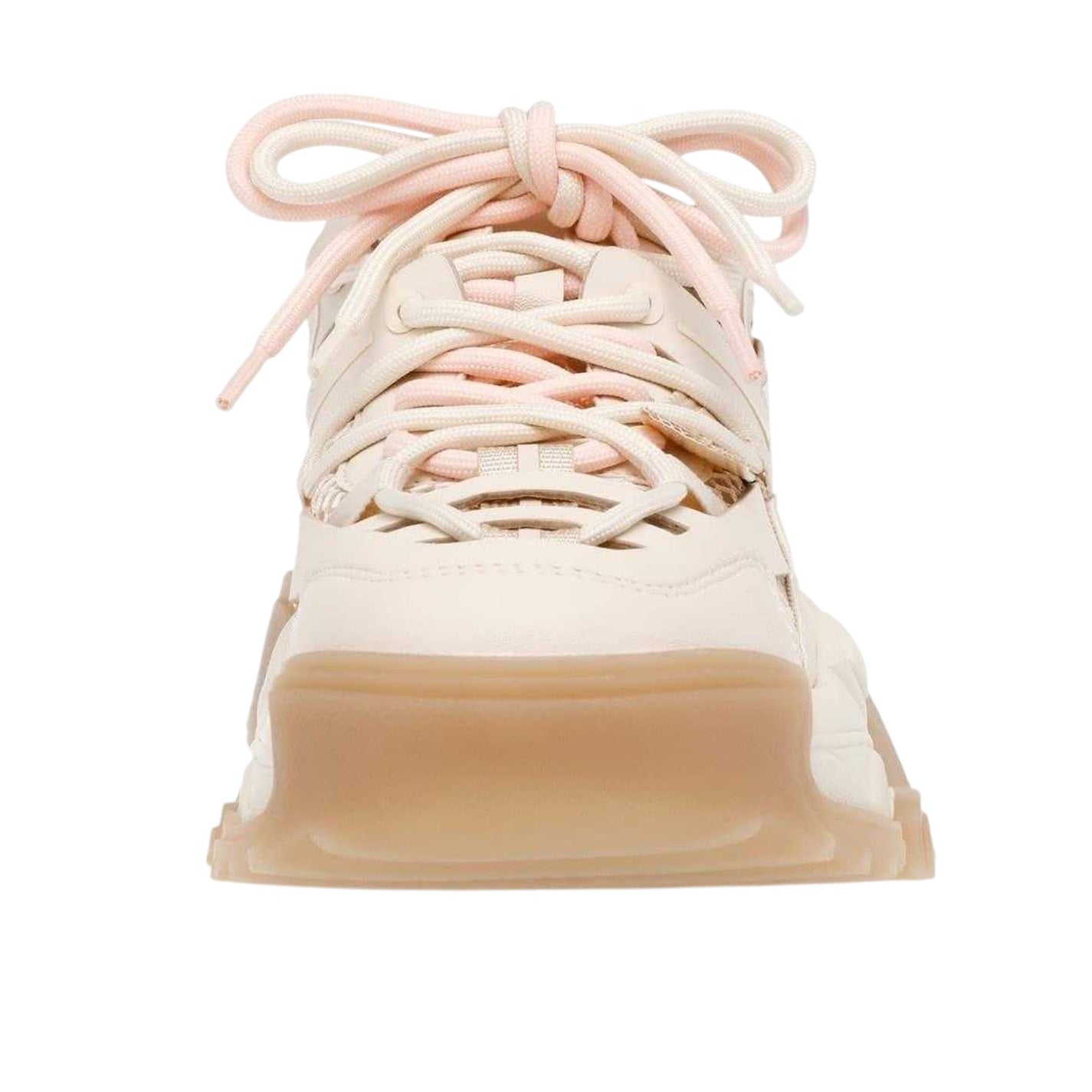 Cream-Rose Gold - Pack Shot - Steve Madden Womens-Ladies Kingdome Low Trainers