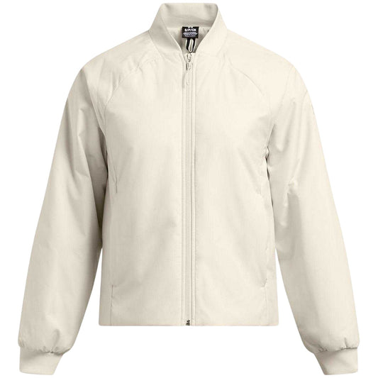 White - Front - Under Armour Womens-Ladies Solid Bomber Jacket