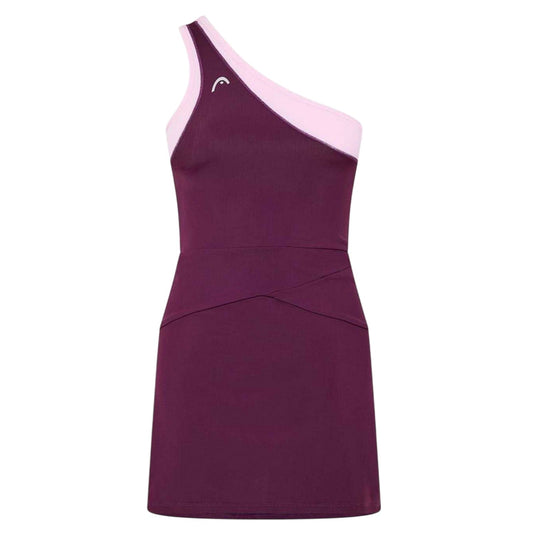 Purple - Front - Head Womens-Ladies Avatar Slim One Shoulder Mini Dress
