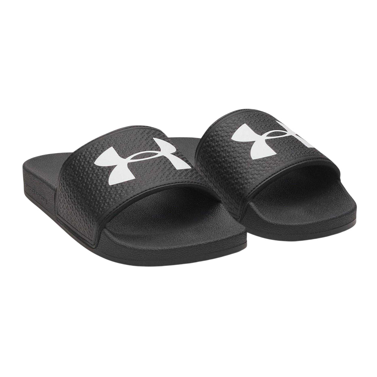 Black-White - Pack Shot - Under Armour Womens-Ladies Logo Sliders