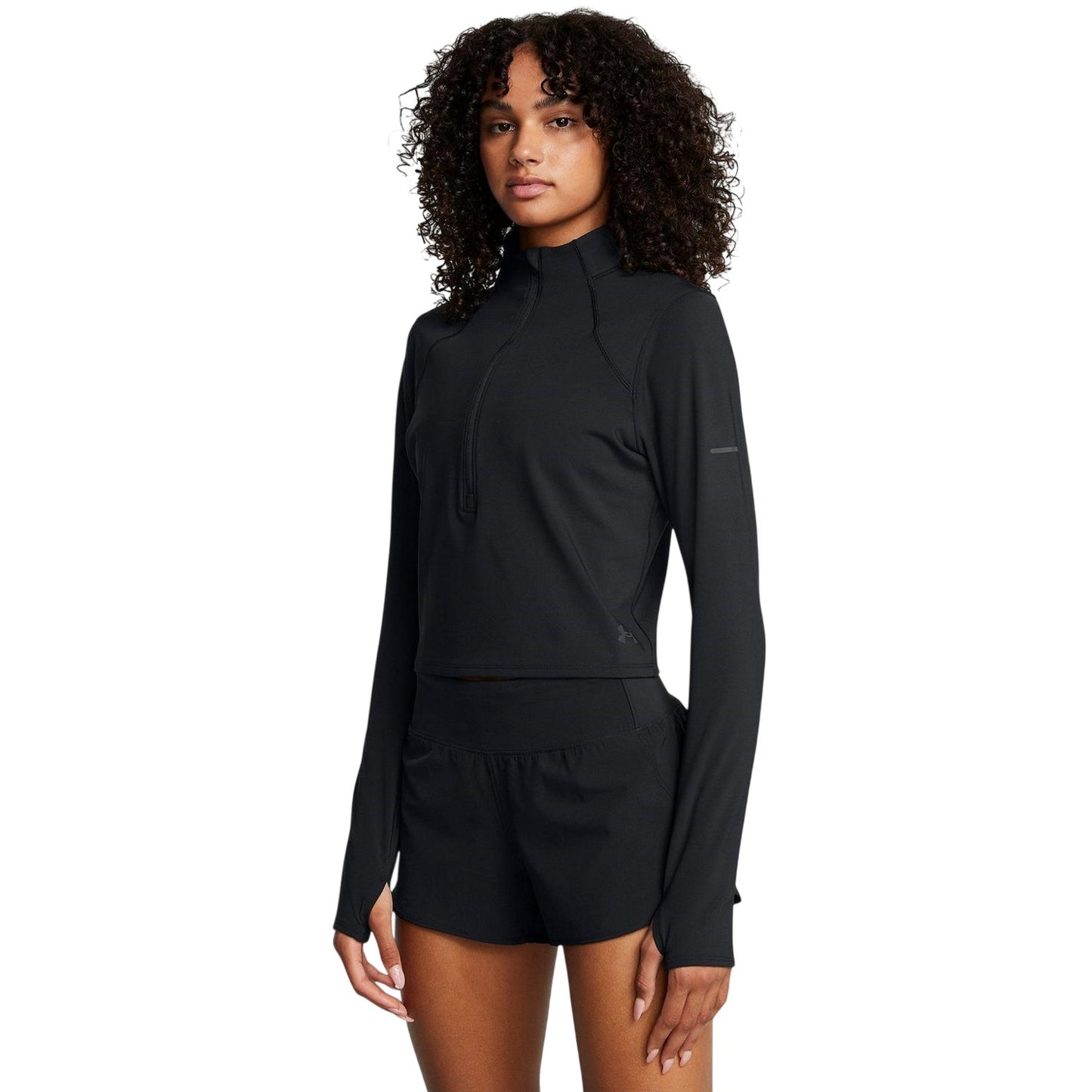Black - Lifestyle - Under Armour Womens-Ladies Launch Elite Slim Top