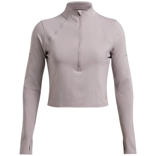 Grey - Front - Under Armour Womens-Ladies Launch Elite Slim Top
