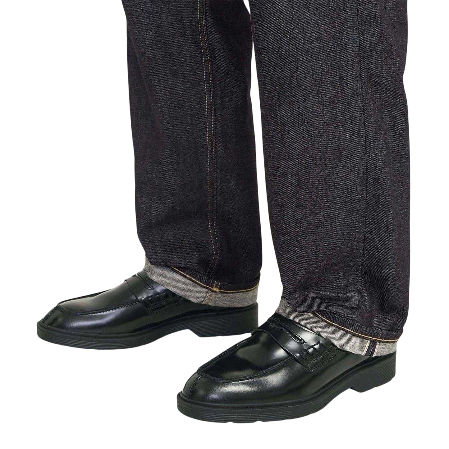 Black - Lifestyle - Jack And Jones Mens Leather Loafers