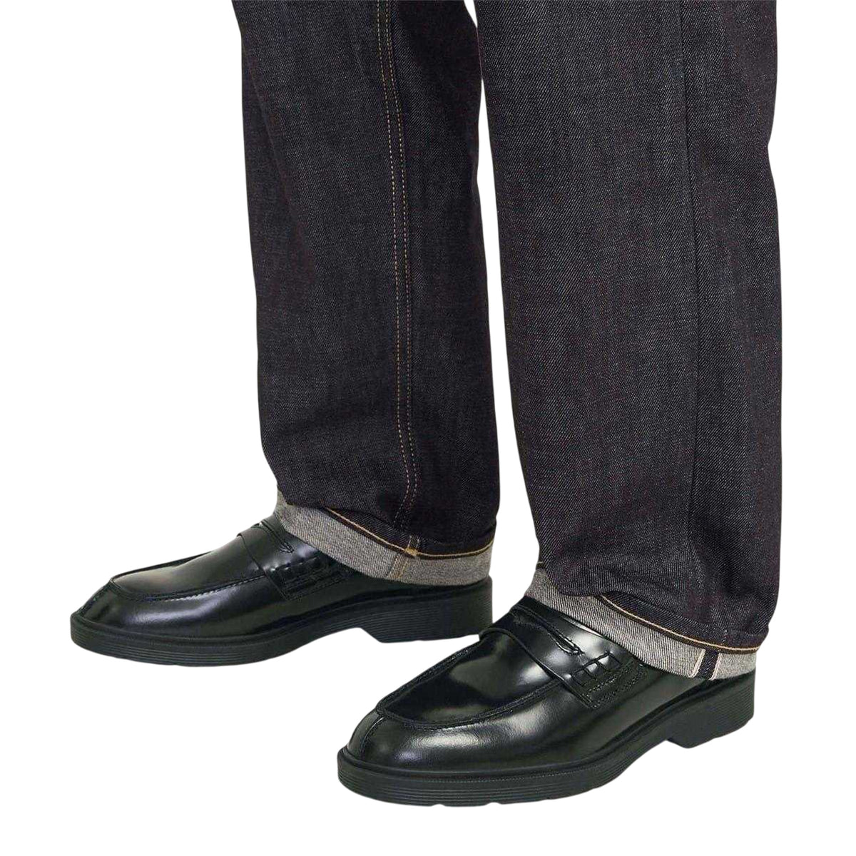 Black - Lifestyle - Jack And Jones Mens Leather Loafers