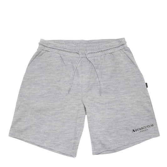 Grey - Front - Aquascutum Mens Sweat Shorts