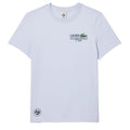 Blue - Front - Lacoste Mens Roland Garro Edition Cotton Tennis T-Shirt