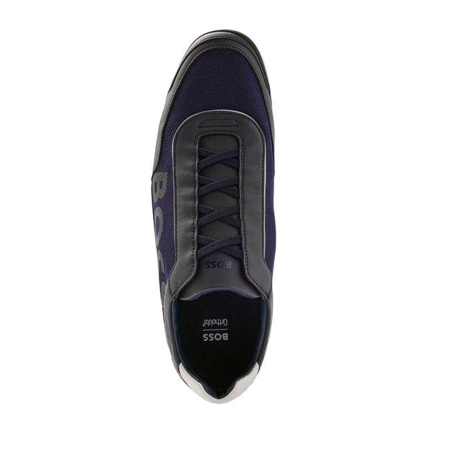 Dark Blue - Lifestyle - Boss Mens Saturn Slip-on Trainers