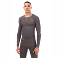 Charcoal - Front - Skins Mens Series-5 Long-Sleeved Top