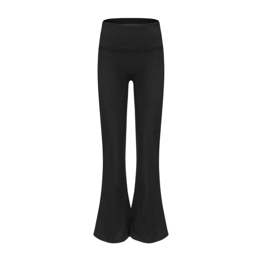 Black - Front - Slazenger Womens-Ladies Flared Leggings