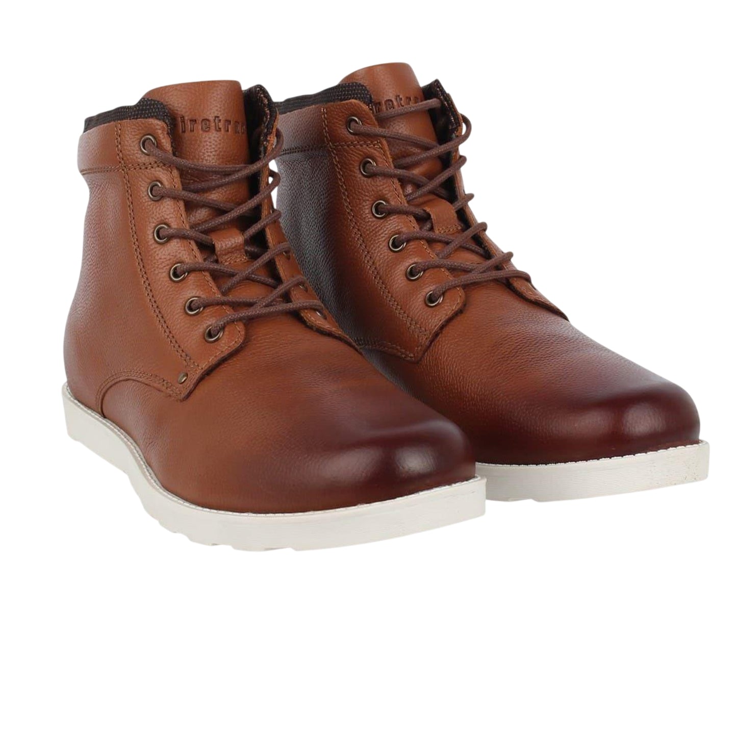 Tan - Pack Shot - Firetrap Mens Shira Leather Flat Boots