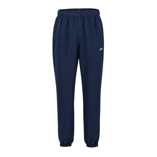 Navy - Front - Slazenger Mens Woven Tracksuit Bottoms