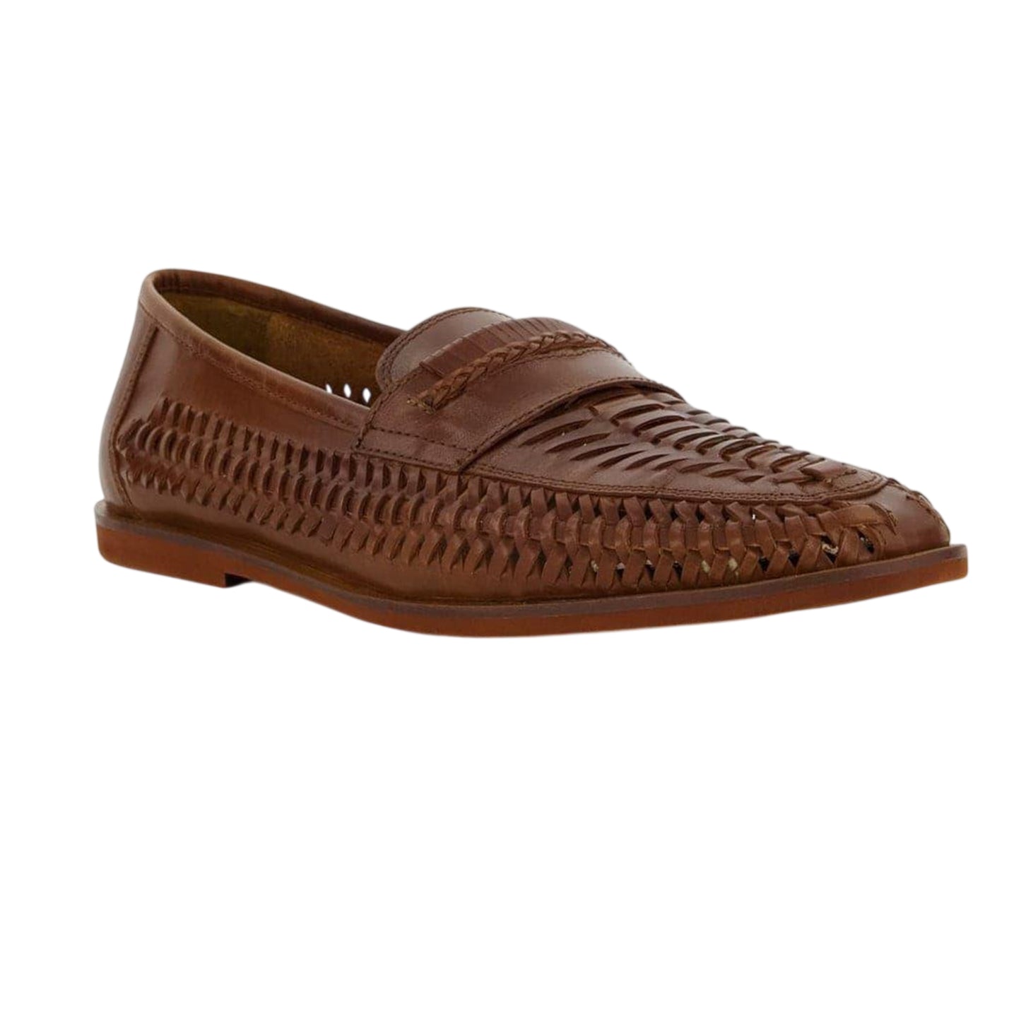 Tan - Lifestyle - Dune London Mens Brickles Leather Flat Loafers