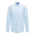Light Blue - Front - Hugo Boss Mens Jenno Slim Shirt