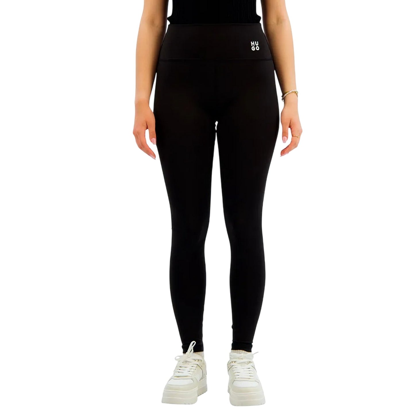 Black - Side - Hugo Womens-Ladies Noparda Leggings