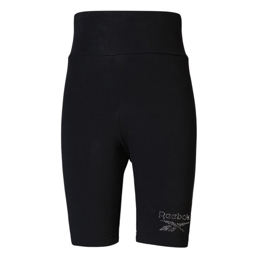 Black - Front - Reebok Womens-Ladies Sparkle Slim Leggings