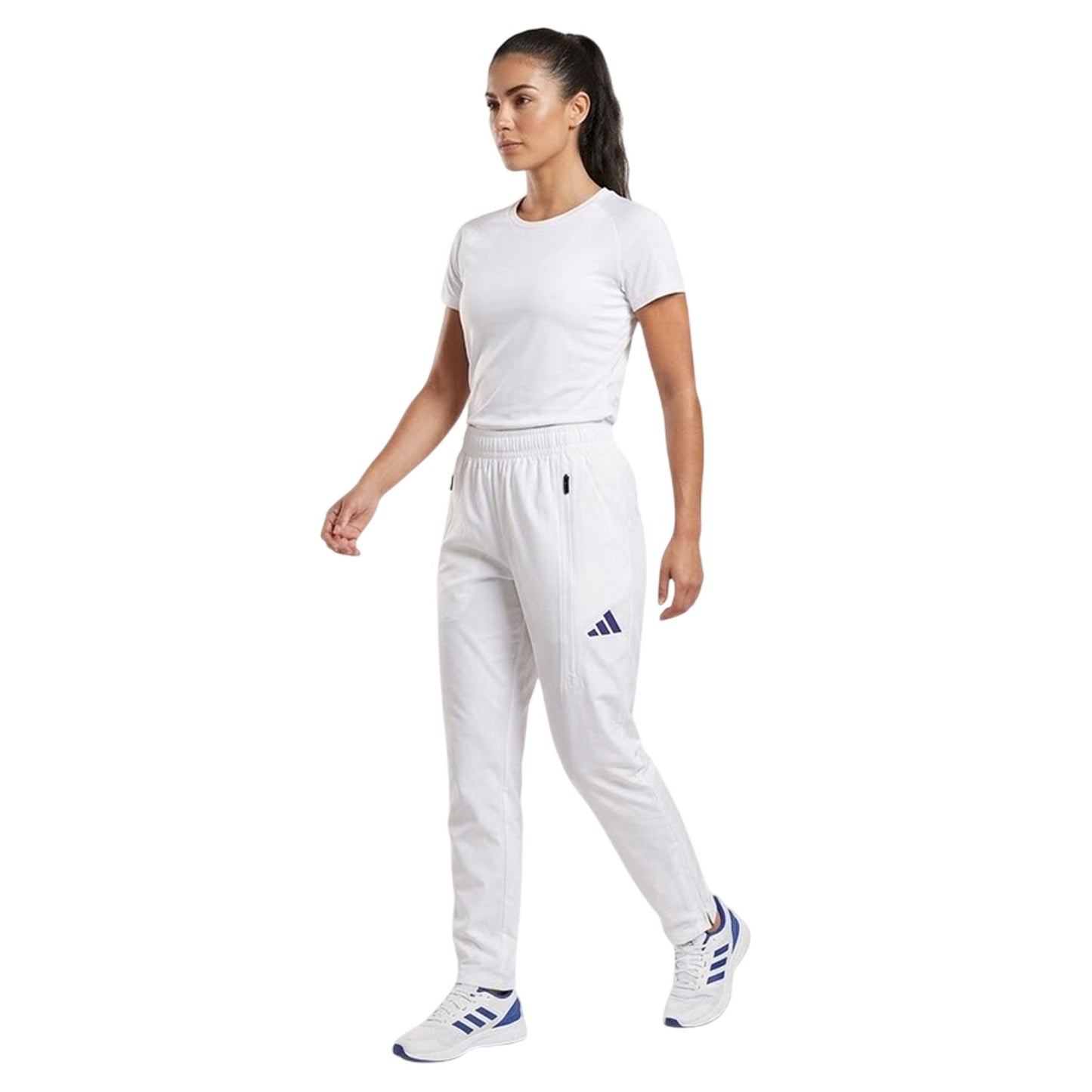 White - Side - Adidas Mens Running Trousers