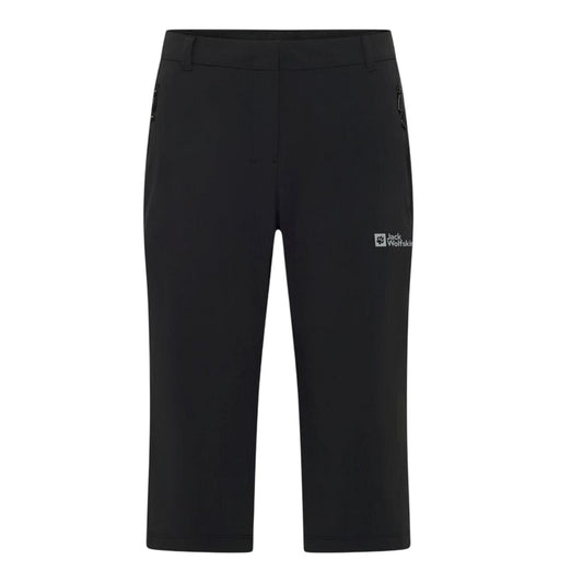 Black - Front - Jack Wolfskin Womens-Ladies Hikeout Trousers