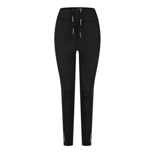 Black - Front - Karrimor Womens-Ladies Logo Running Tights