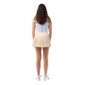 Cream - Back - Lacoste Womens-Ladies Lined Pleated Tennis Shorts