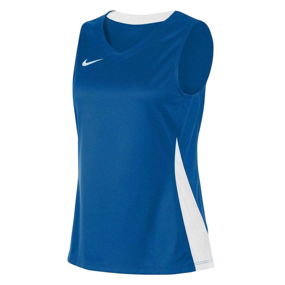 Blue-White - Side - Nike Womens-Ladies Team Swoosh Sleeveless Jersey