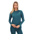 Teal - Front - Skins Womens-Ladies Series-3 Long-Sleeved T-Shirt