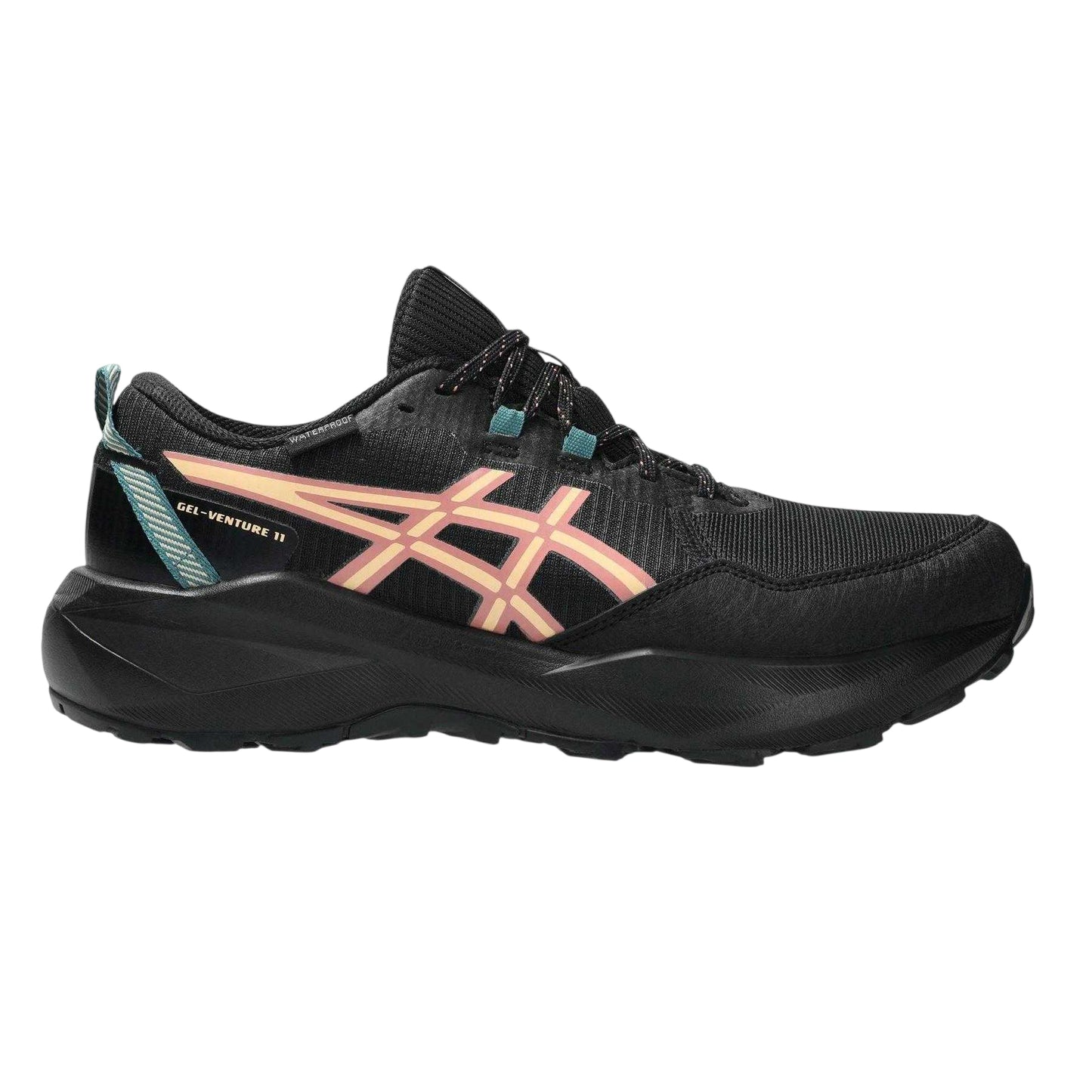 Black-Pink - Lifestyle - Asics Womens-Ladies Gel Venture 11 Trainers