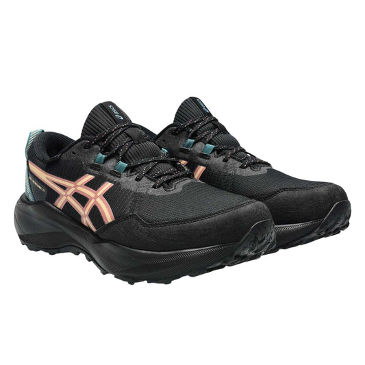 Black-Pink - Front - Asics Womens-Ladies Gel Venture 11 Trainers