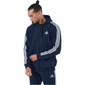 Inkwell - Side - Adidas Mens Essentials 3 Stripes Fleece Full Zip Hoodie