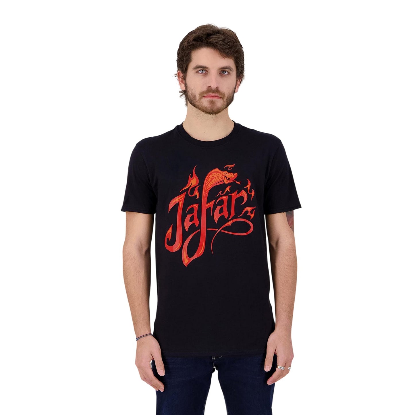 Black - Lifestyle - Aladdin Mens Jafar Crew Neck T-Shirt