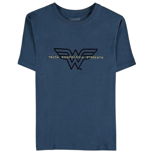 Blue - Front - Wonder Woman Unisex Adult Truth Compassion Strength T-Shirt